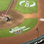 The ABS camera is mounted behind home plate at Daikin Park.