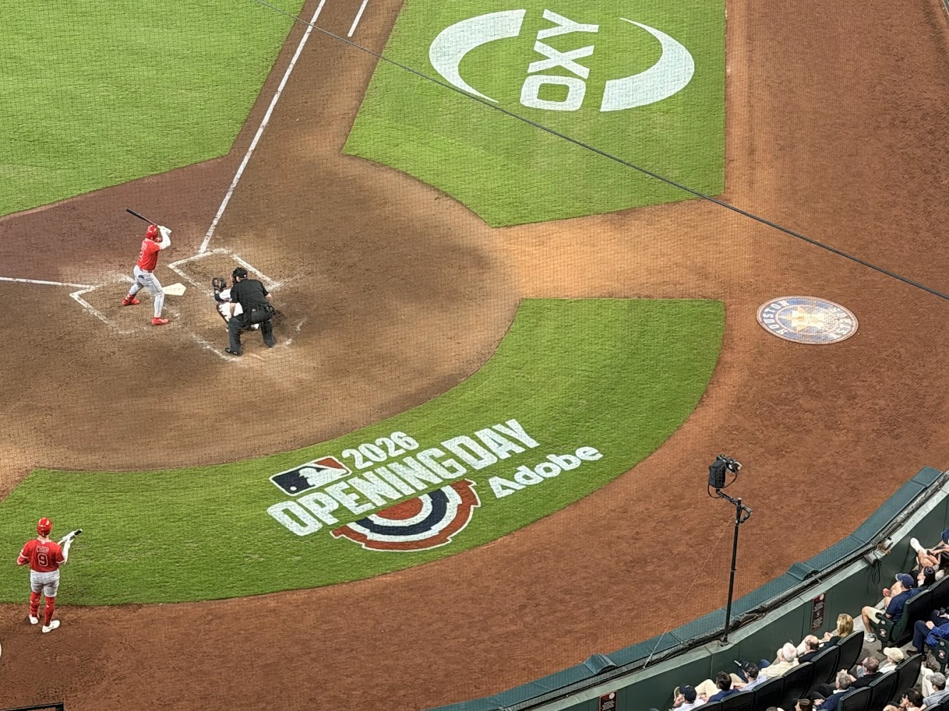The ABS camera is mounted behind home plate at Daikin Park.