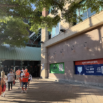 The outside of Daikin Park, home of the Houston Astros, during Opening Day.