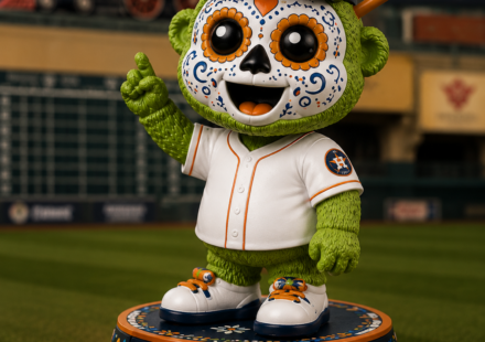 The Orbit sugar skull bobblehead is a featured giveaway in September.