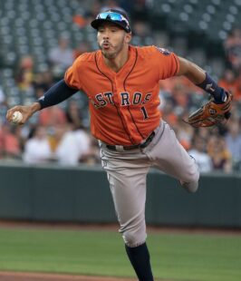 Carlos Correa, current third baseman of the Houston Astros, is out with a potentially serious ankle injury.