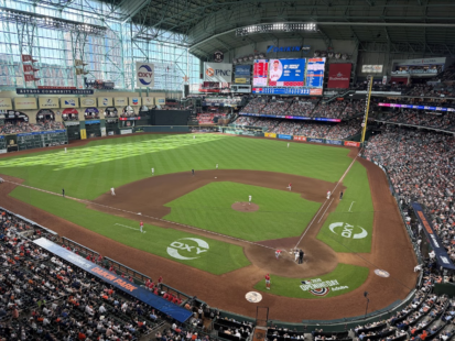 Daikin Park in Houston, Texas, is where the Astros play.