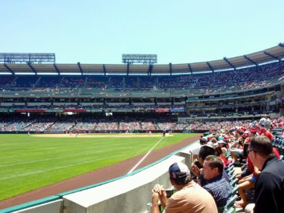 Angel Stadium in Anaheim, CA, is an open-air venue.