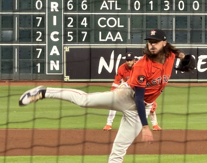 Spencer Arrighetti won AL Pitcher of the Month for May.