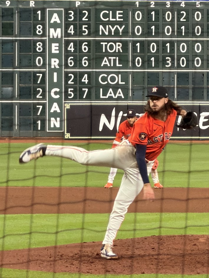 Spencer Arrighetti won AL Pitcher of the Month for May.