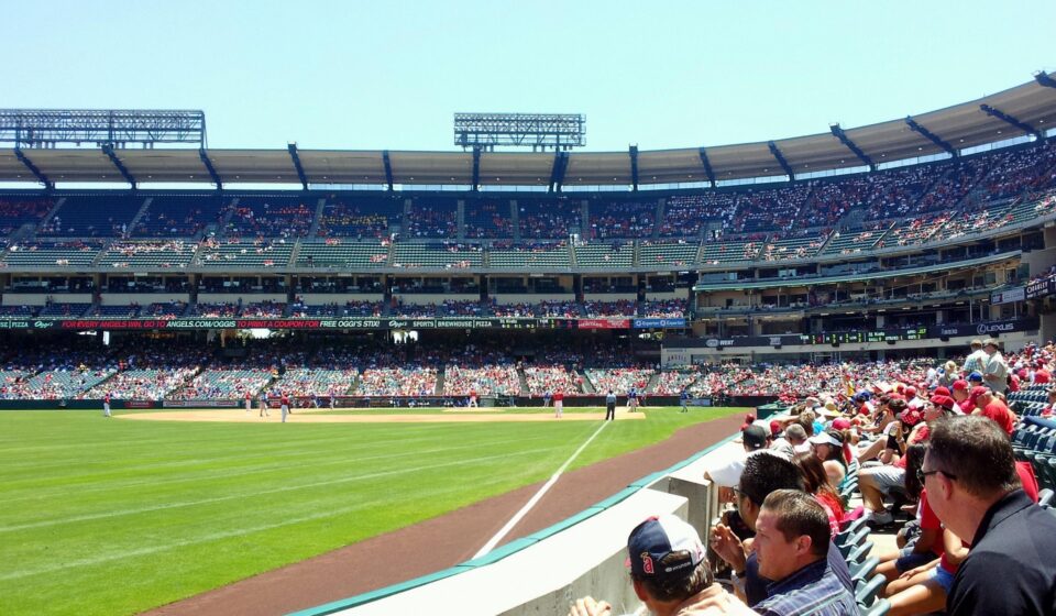 Angel Stadium in Anaheim, CA, is a beautiful, open-air park.