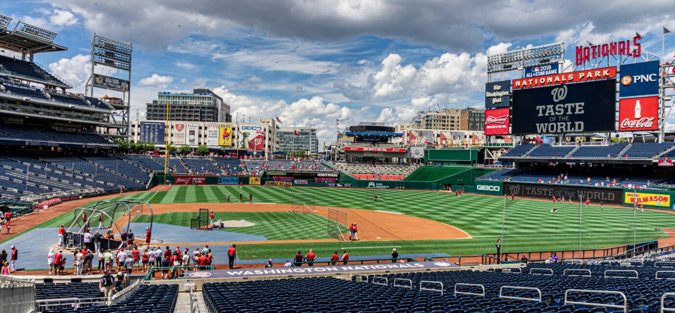 Nationals Park is home to the Washington Nationals.