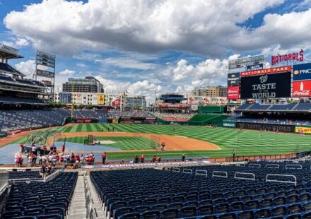 Nationals Park is home to the Washington Nationals.