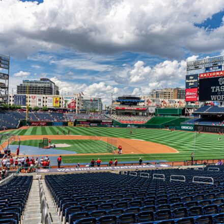 Nationals Park is home to the Washington Nationals.