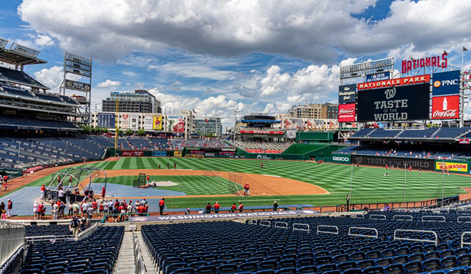 Nationals Park is home to the Washington Nationals.