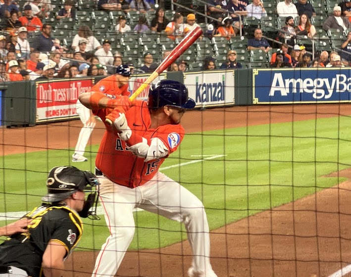 Isaac Paredes had a big night at Daikin Park.