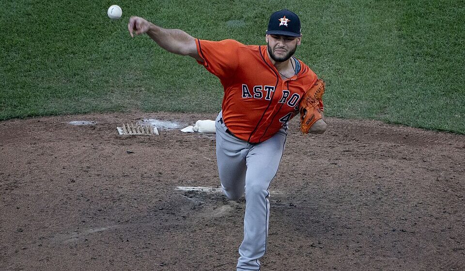 Lance McCullers Jr. pitches for the Astros against the Orioles on Sept. 30, 2018.