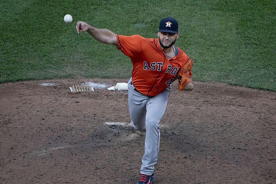 Lance McCullers Jr. pitches for the Astros against the Orioles on Sept. 30, 2018.