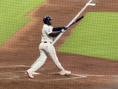 Yordan Alvarez of the Houston Astros at Daikin Park.