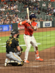 Jeremy Peña delivered the go-ahead hit in Monday's game.