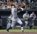Carlos Correa swings away for the Houston Astros.